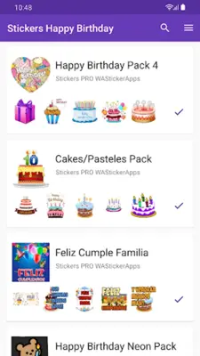 Stickers Happy Birthday android App screenshot 3