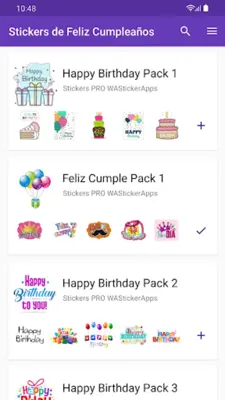 Stickers Happy Birthday android App screenshot 4