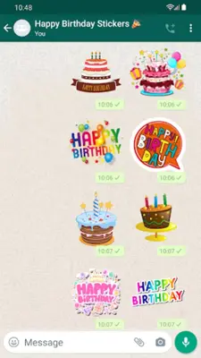 Stickers Happy Birthday android App screenshot 6